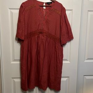 New without tags dress 1X women are not too cotton spring summer short sleeve